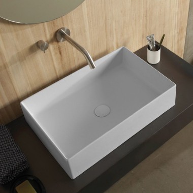 SCARABEO TEOREMA ΕΠΙΔΑΠΕΔΙΟΣ ΝΙΠΤΗΡΑΣ, PEARL, 60x40 CM, WHITE MATT (ΛΕΥΚΟ ΜΑΤ), 5101-301