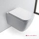 Scarabeo Teorema 5126 Clean Flush, Κρεμαστή Λεκάνη Rimless, με Κάλυμμα Slim Soft Close (Αποσπώμενο), 52 cm, White, 512600SC-300