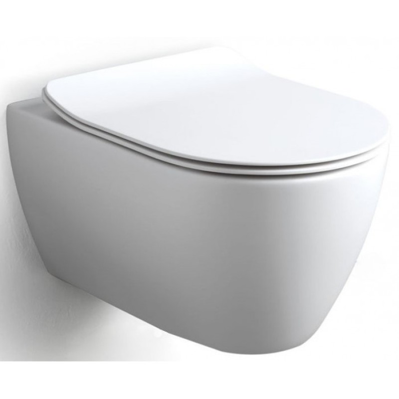 SCARABEO MOON CLEAN FLUSH ΚΡΕΜΑΣΤΗ ΛΕΚΑΝΗ, ΚΑΛΥΜΜΑ SOFT CLOSE, PEARL, ΛΕΥΚΟ ΜΑΤ, 552000SC-301