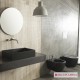 SCARABEO MOON CLEAN FLUSH ΚΡΕΜΑΣΤΗ ΛΕΚΑΝΗ RIMLESS, ΚΑΛΥΜΜΑ SOFT CLOSE, ΑRDESIA (ΜΑΥΡΟ ΜΑΤ), 552000SC-401