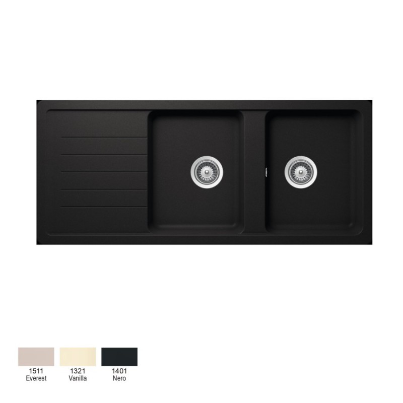 SCHOCK CRISTALITE ELEMENT, ΕΝΘΕΤΟΣ ΓΡΑΝΙΤΕΝΙΟΣ ΝΕΡΟΧΥΤΗΣ ΚΟΥΖΙΝΑΣ, 116x50 CM, 31300-xxx