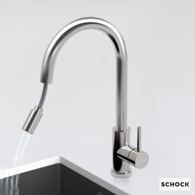 SCHOCK PRIMA, ΜΠΑΤΑΡΙΑ ΚΟΥΖΙΝΑΣ ΜΕ ΝΤΟΥΣ, INOX,  533120-110