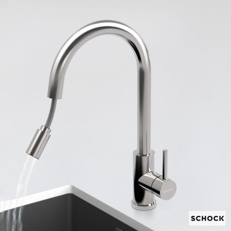 SCHOCK PRIMA, ΜΠΑΤΑΡΙΑ ΚΟΥΖΙΝΑΣ ΜΕ ΝΤΟΥΣ, INOX,  533120-110