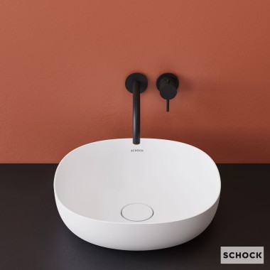SCHOCK BATH MINERALICAST S LIGHT ΕΠΙΚΑΘΗΜΕΝΟΣ ΝΙΠΤΗΡΑΣ, WHITE MATT, 68502-301
