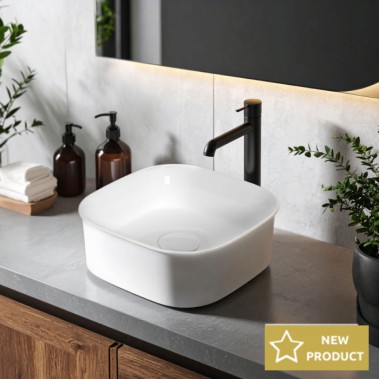 SEREL DIONA, ΕΠΙΤΡΑΠΕΖΙΟΣ ΠΟΡΣΕΛΑΝΑΤΟΣ ΝΙΠΤΗΡΑΣ, WHITE, 36x36 CM 2061-300