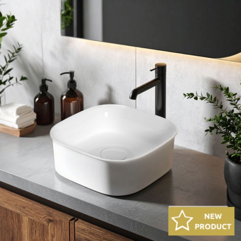 SEREL DIONA, ΕΠΙΤΡΑΠΕΖΙΟΣ ΠΟΡΣΕΛΑΝΑΤΟΣ ΝΙΠΤΗΡΑΣ, WHITE, 36x36 CM 2061-300