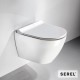 SEREL SMART SM 36B, ΚΡΕΜΑΣΤΗ ΛΕΚΑΝΗ/ΜΠΙΝΤΕ, ΚΑΛΥΜΜΑ SLIM SOFT CLOSE, RIMLESS, 48.5 CM, SM 36B00SC-300