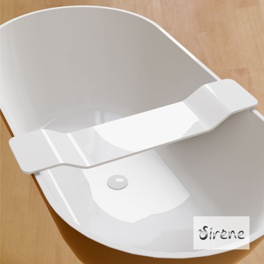 SIRENE CUSCO SOLID SURFACE, ΜΠΑΝΙΕΡΑ ΕΛΕΥΘΕΡΗΣ ΤΟΠΟΘΕΤΗΣΗΣ, BLACK/WHITE MATT SOLID SURFACE, CUS16585-401301 