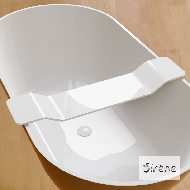 SIRENE CUSCO SOLID SURFACE, ΜΠΑΝΙΕΡΑ ΕΛΕΥΘΕΡΗΣ ΤΟΠΟΘΕΤΗΣΗΣ, BLACK/WHITE MATT SOLID SURFACE, CUS16585-401301 