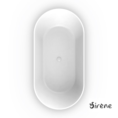 SIRENE CUSCO SOLID SURFACE, ΜΠΑΝΙΕΡΑ ΕΛΕΥΘΕΡΗΣ ΤΟΠΟΘΕΤΗΣΗΣ, 2 ΔΙΑΣΤΑΣΕΙΣ, WHITE MATT SOLID SURFACE, CUS16585-301