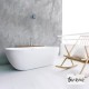 SIRENE CUSCO SOLID SURFACE, ΜΠΑΝΙΕΡΑ ΕΛΕΥΘΕΡΗΣ ΤΟΠΟΘΕΤΗΣΗΣ, 2 ΔΙΑΣΤΑΣΕΙΣ, WHITE MATT SOLID SURFACE, CUS16585-301