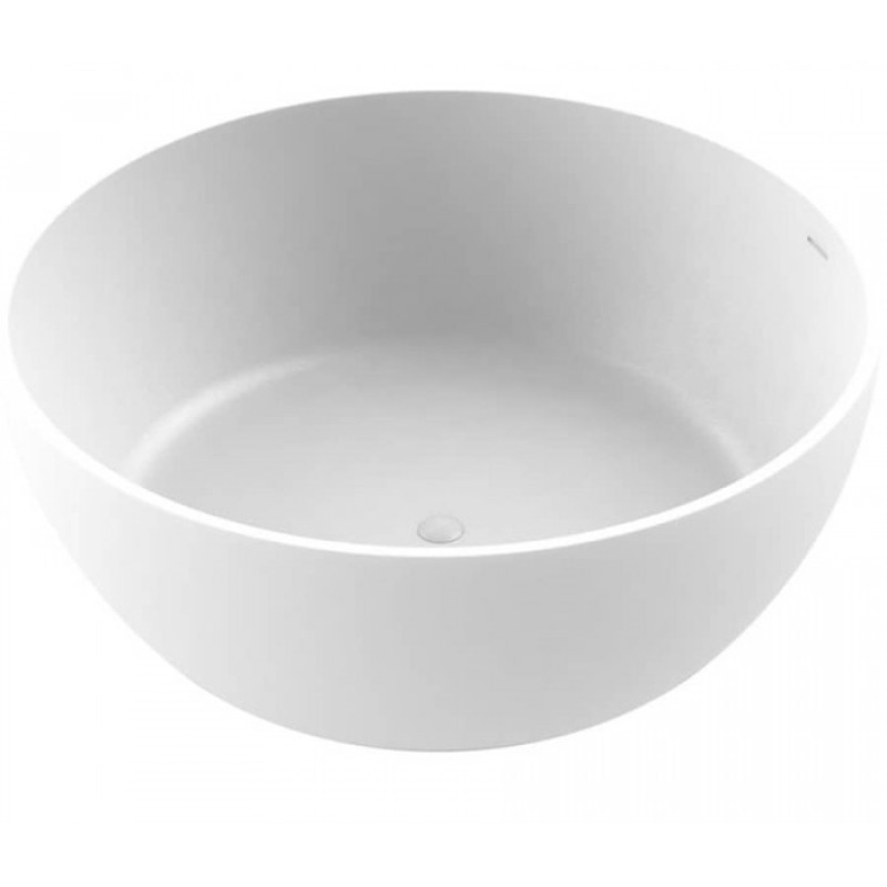 SIRENE CUSCO ROUND SOLID SURFACE, ΜΠΑΝΙΕΡΑ ΕΛΕΥΘΕΡΗΣ ΤΟΠΟΘΕΤΗΣΗΣ, WHITE MATT, CUSR153-301