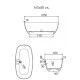 SIRENE CUSCO SOLID SURFACE, ΜΠΑΝΙΕΡΑ ΕΛΕΥΘΕΡΗΣ ΤΟΠΟΘΕΤΗΣΗΣ, WHITE MATT SOLID SURFACE, U2-301