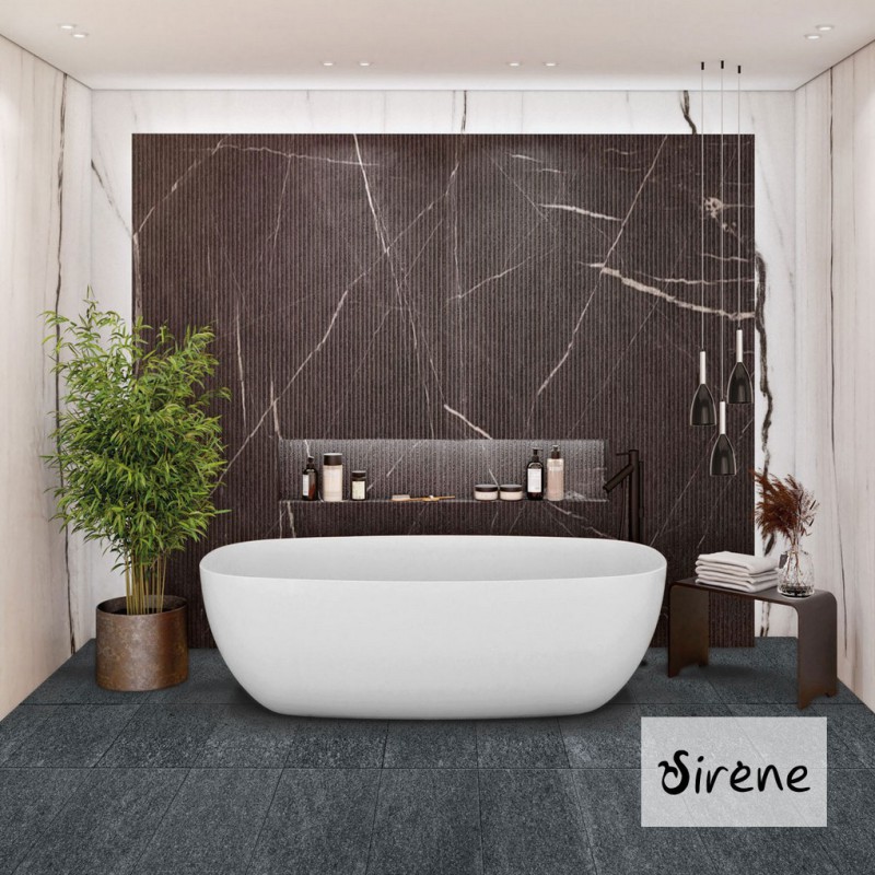 SIRENE CUSCO SOLID SURFACE, ΜΠΑΝΙΕΡΑ ΕΛΕΥΘΕΡΗΣ ΤΟΠΟΘΕΤΗΣΗΣ, WHITE MATT SOLID SURFACE, U2-301