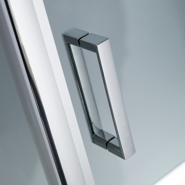 STARLET SLIDER 1+1, ΚΑΜΠΙΝΑ 1 ΣΤΑΘΕΡΟ ΚΑΙ 1 ΣΥΡΟΜΕΝΟ, CLEAN GLASS, BLACK MATT, 120 (117-121) CM, ΎΨΟΣ: 180 CM, SLS 120F-100