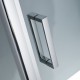 STARLET SLIDER 1+1, ΚΑΜΠΙΝΑ 1 ΣΤΑΘΕΡΟ ΚΑΙ 1 ΣΥΡΟΜΕΝΟ, CLEAN GLASS, BLACK MATT, 120 (117-121) CM, ΎΨΟΣ: 180 CM, SLS 120F-100