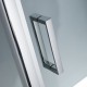 STARLET SLIDER 1+1, ΚΑΜΠΙΝΑ 1 ΣΤΑΘΕΡΟ ΚΑΙ 1 ΣΥΡΟΜΕΝΟ, CLEAN GLASS, CHROME, 100 (97-101) CM, ΎΨΟΣ: 180 CM, SLS 100T-100