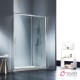 STARLET SLIDER 1+1, ΚΑΜΠΙΝΑ 1 ΣΤΑΘΕΡΟ ΚΑΙ 1 ΣΥΡΟΜΕΝΟ, CLEAN GLASS, CHROME, 100 (97-101) CM, ΎΨΟΣ: 180 CM, SLS 100T-100
