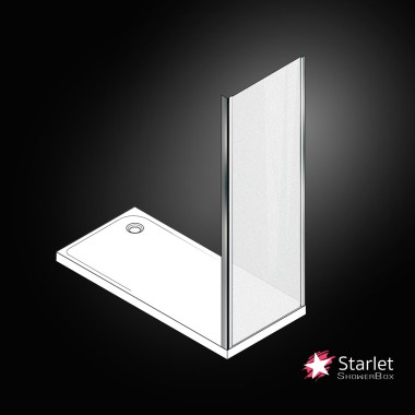 STARLET SIDE PANEL, FABRIC/CHROME, 70 (67-69) CM, ΎΨΟΣ: 180 CM, SPS 70F-100