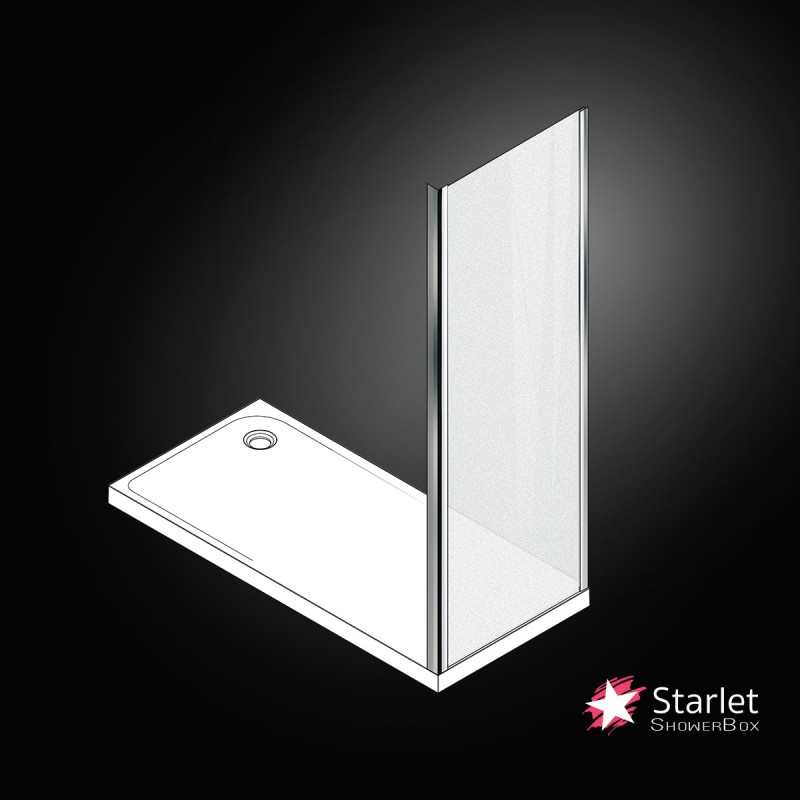 STARLET SIDE PANEL, FABRIC/CHROME, 70 (67-69) CM, ΎΨΟΣ: 180 CM, SPS 70F-100