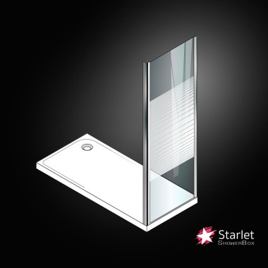 STARLET SIDE PANEL, STRIPES/ CHROME, 80 (77-79) CM, ΎΨΟΣ: 5 MM, SPS 80S-100
