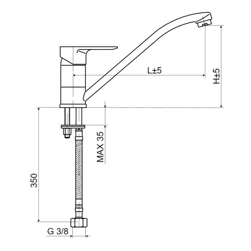 Slovarm Nobelia Μπαταρία Κουζίνας Chrome 480522