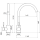 Slovarm Wanda Μπαταρία Κουζίνας Inox 486000