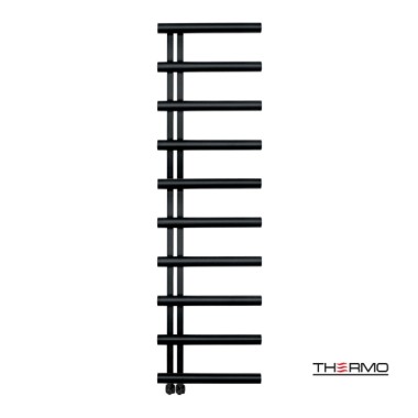  THERMO ACCENT HEATED TOWEL HANGER WITH 10 TUBES SILK BLACK