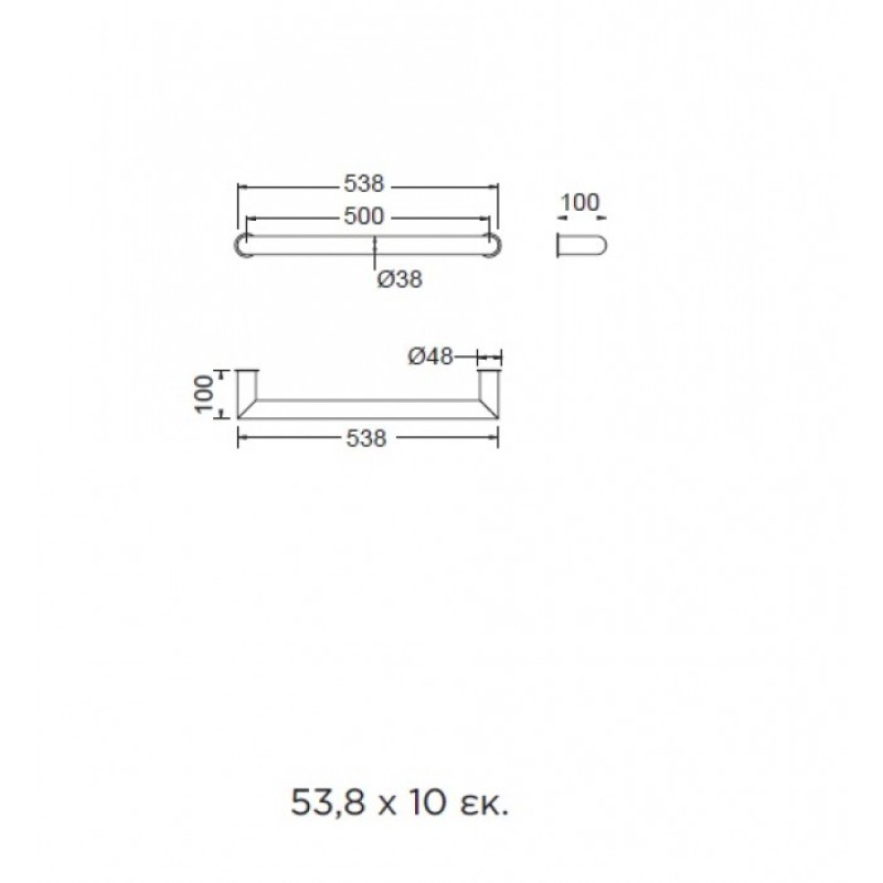 THERMO NELI ΘΕΡΜΕΝΟΜΕΝΗ ΠΕΤΣΕΤΟΚΡΕΜΑΣΤΡΑ, INOX BRUSHED, NEL54-111