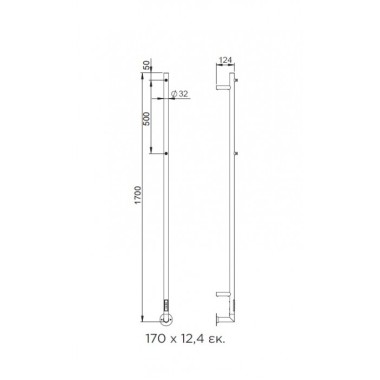THERMO STILO ΘΕΡΜΕΝΟΜΕΝΗ ΠΕΤΣΕΤΟΚΡΕΜΑΣΤΡΑ, INOX BRUSHED, STL170-111