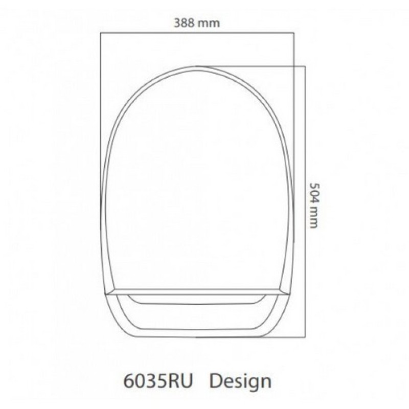 USPA PLUS 6035, ΗΛΕΚΤΡΟΝΙΚΟ ΜΠΙΝΤΕ-ΚΑΘΙΣΜΑ ΤΟΥΑΛΕΤΑΣ, ΚΑΛΥΜΜΑ SOFT CLOSE, 6035RU