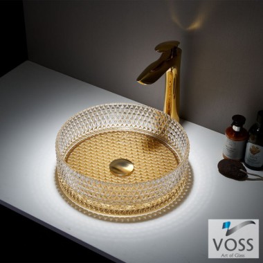 VOSS RING-D ΝΙΠΤΗΡΑΣ ΓΥΑΛΙΝΟΣ, ΧΩΡΙΣ ΥΠΕΡΧΕΙΛΙΣΗ, CLEAR/GOLD, VB1040-200