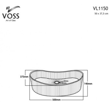 VOSS CAVO ΝΙΠΤΗΡΑΣ ΓΥΑΛΙΝΟΣ, ΧΩΡΙΣ ΥΠΕΡΧΕΙΛΙΣΗ, CLEAR, VL1150-000