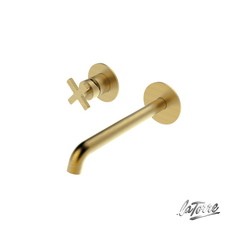 Latorre Μπαταρία Νιπτήρος ELLE CROSS Gold Brushed 38032-201