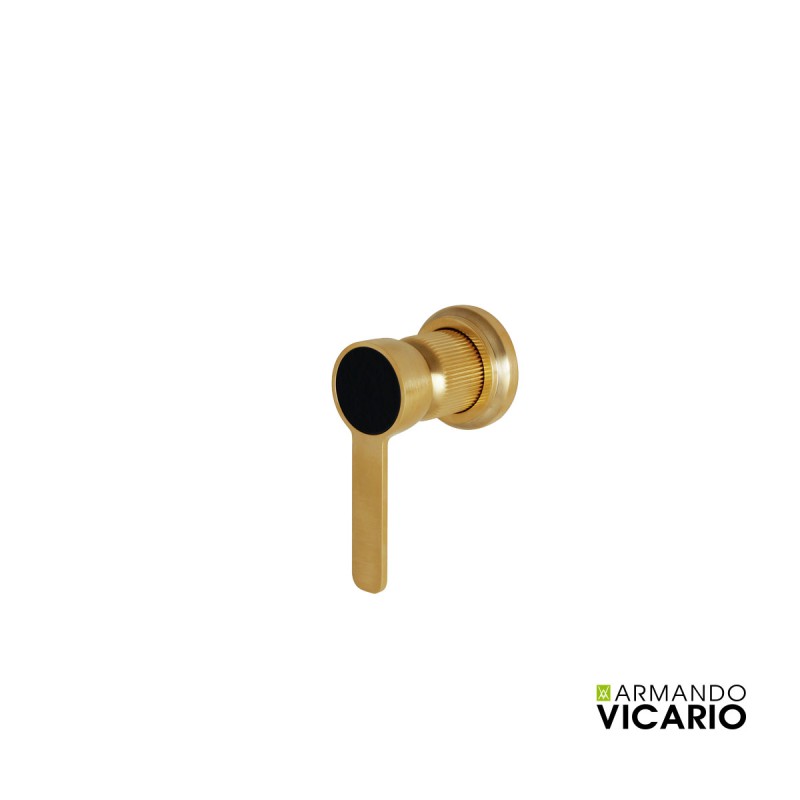 Armando Vicario Lumiere Μπαταρία Εντοιχισμού Λουτρού 1 Εξόδου Gold Brushed 516050-201